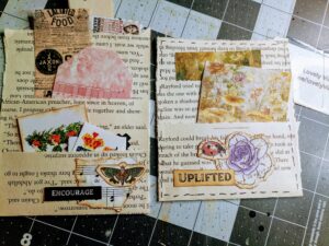 Quick & easy double pocket made out of book pages